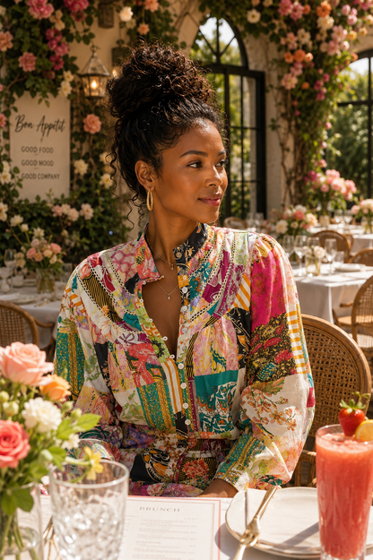 Vintage Print Couture Set